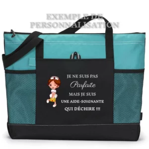 Sac Soignante qui déchire sans prénom Turquoise