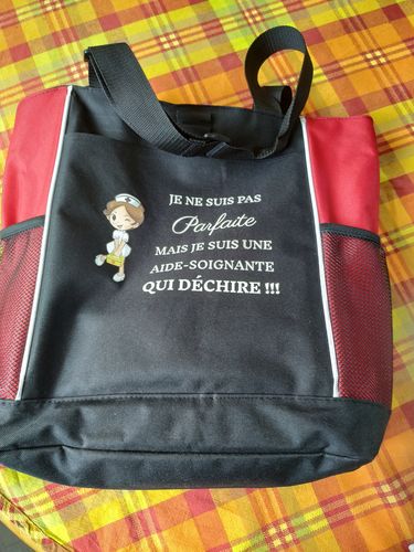 Sac soignante humoristique personnalisé photo review