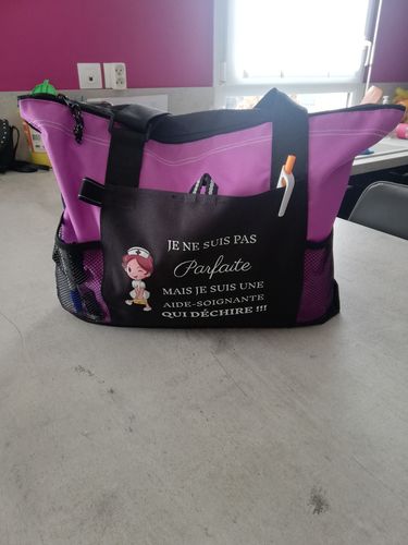 Sac soignante humoristique personnalisé photo review