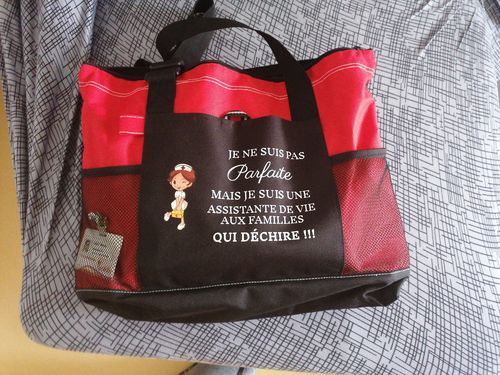 Sac soignante humoristique personnalisé photo review