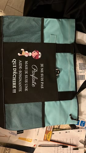 Sac soignante humoristique personnalisé photo review