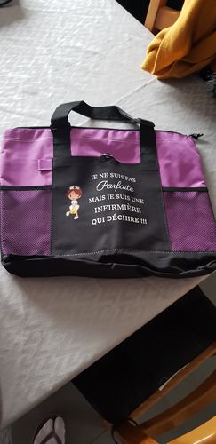 Sac soignante humoristique personnalisé photo review
