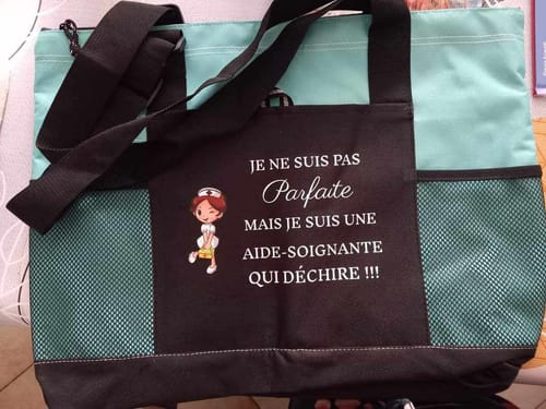 Sac soignante humoristique personnalisé photo review