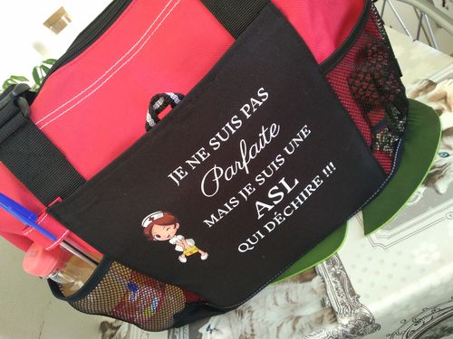 Sac soignante humoristique personnalisé photo review