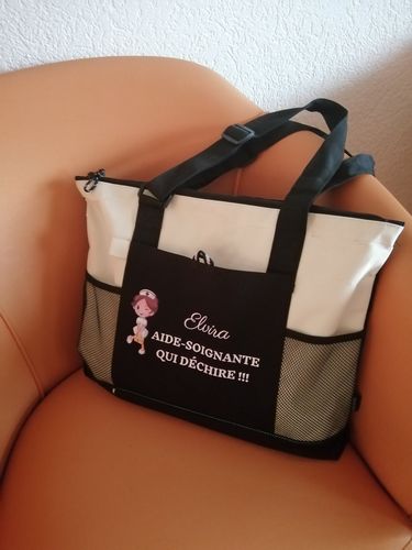Sac soignante humoristique personnalisé photo review