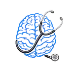 motif brodé neurologie cerveau pour vêtement médical personnalisé