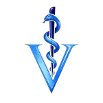 motif brodé caducée vétérinaire pour vêtement professionnel personnalisé