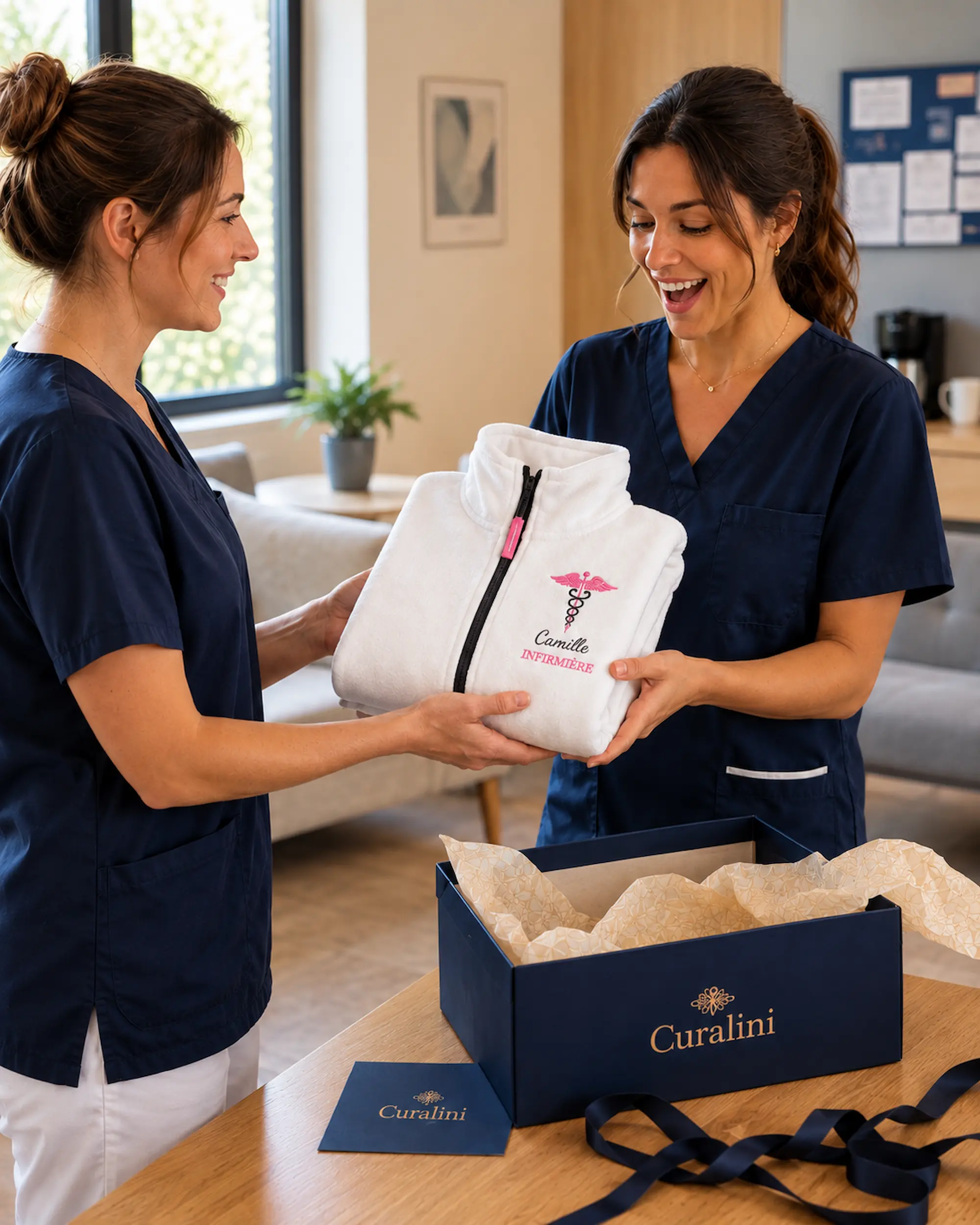 Cadeau personnalisé offert à une collègue infirmière